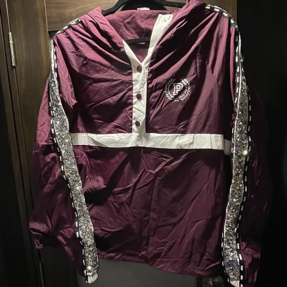 Pink Victoria Secret Pullover Windbreaker